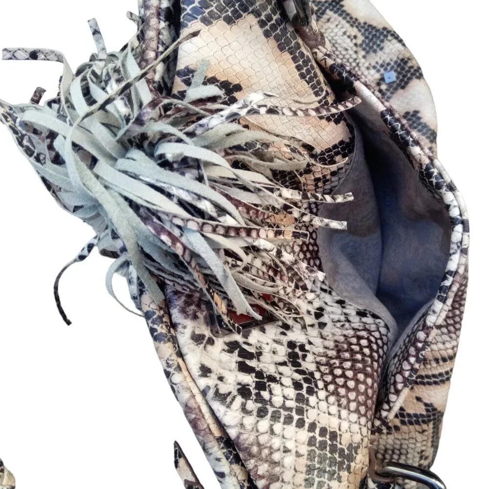 Elliott Lucca leather snakeprint purse